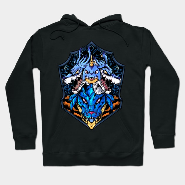 blue warrior Hoodie by spoilerinc